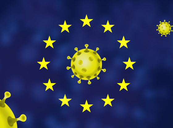Grafik Corona EU Sterne (Urheber unbekannt)